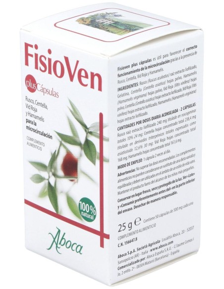 Aboca Fisioven Plus, 50 Cápsulas