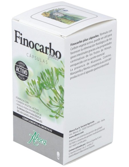 Aboca Finocarbo Plus Hinojo 500 Mg, 50 Cápsulas