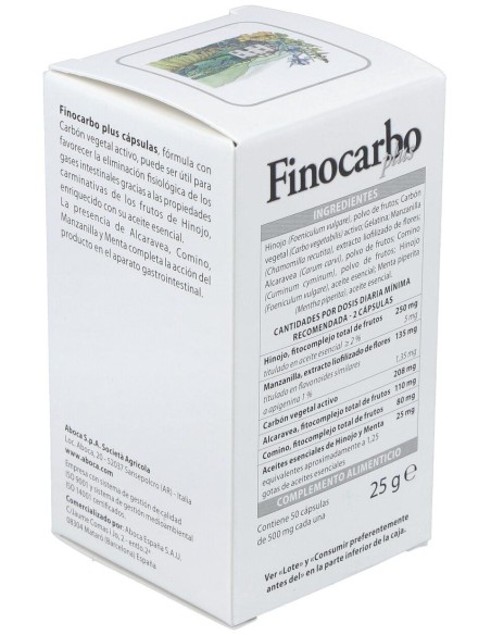 Aboca Finocarbo Plus Hinojo 500 Mg, 50 Cápsulas