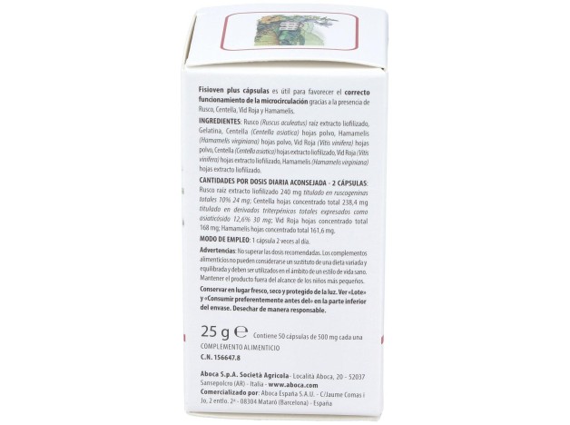Aboca Fisioven Plus, 50 Cápsulas