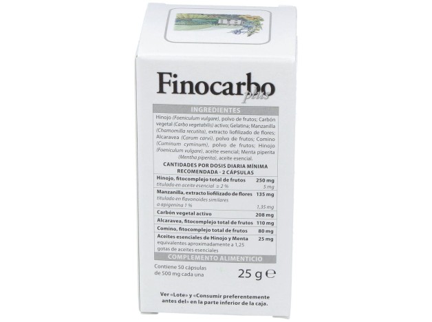 Aboca Finocarbo Plus Hinojo 500 Mg, 50 Cápsulas
