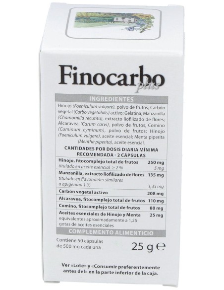 Aboca Finocarbo Plus Hinojo 500 Mg, 50 Cápsulas