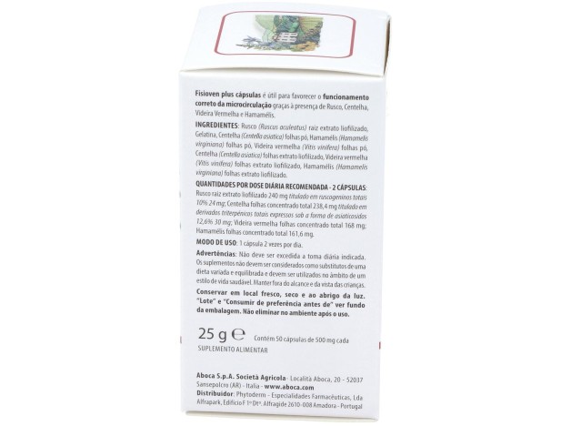 Aboca Fisioven Plus, 50 Cápsulas