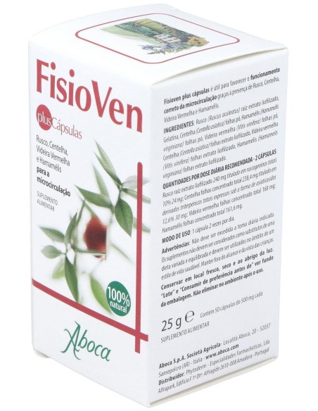 Aboca Fisioven Plus, 50 Cápsulas