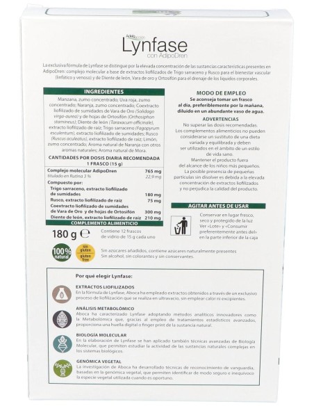 Aboca Lynfase Fluido Monodosis, 12 Uds