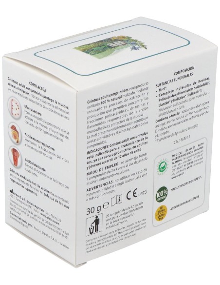 Aboca Grintuss Adulto Tos Seca Y Productiva, 20 Comprimidos