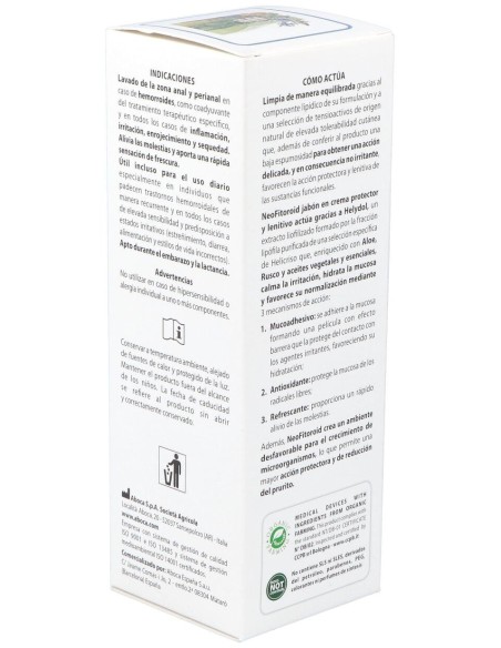 Aboca Neofitoroid Jabón En Crema Protector Y Lenitivo, 100 Ml