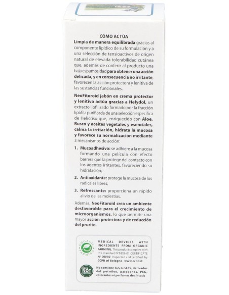 Aboca Neofitoroid Jabón En Crema Protector Y Lenitivo, 100 Ml