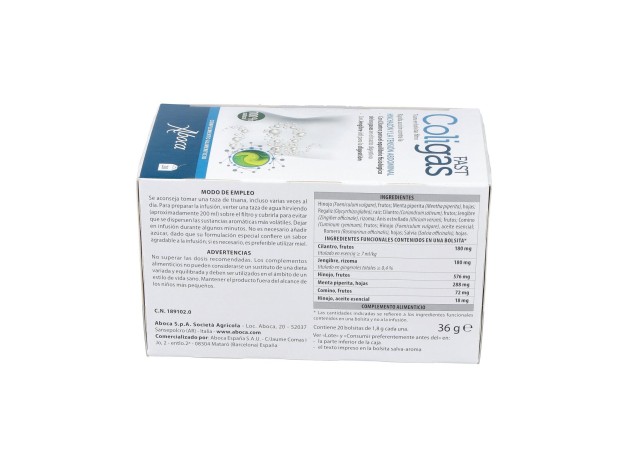 Aboca Coligas Fast Tisana, 20 Bolsas