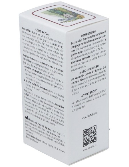 Aboca Lenodiar Adult 20Caps