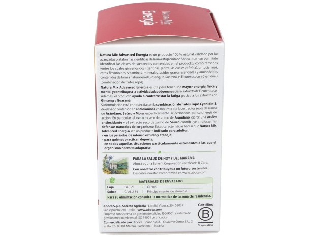 Aboca Natura Mix Advanced Energía, 28 Unidades