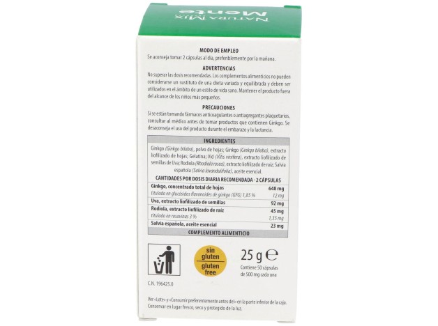 Aboca Natura Mix Advanced Mente 50Caps