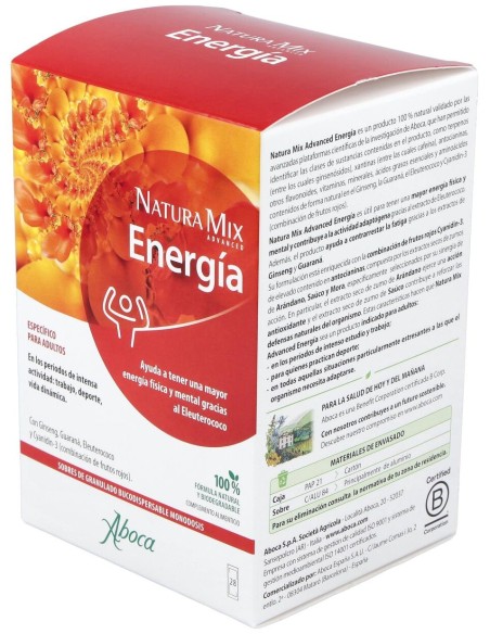 Aboca Natura Mix Advanced Energía, 28 Unidades