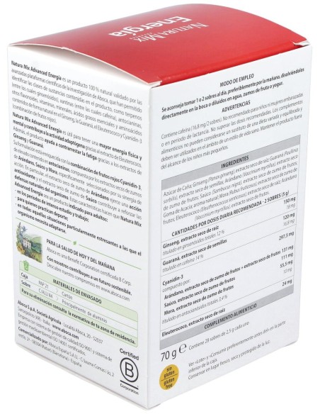 Aboca Natura Mix Advanced Energía, 28 Unidades