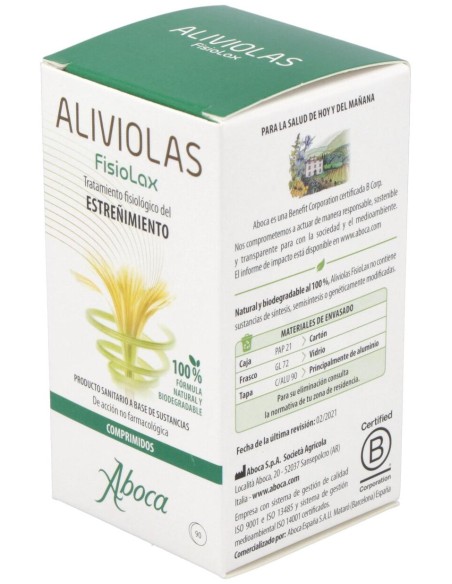 Aboca Aliviolas Fisiolax, 90 Comprimidos