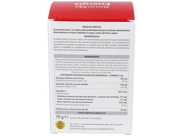 Aboca Natura Mix Advanced Energía, 28 Unidades
