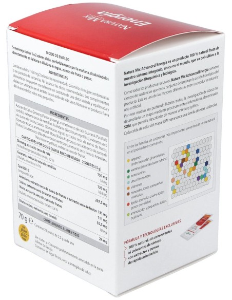 Aboca Natura Mix Advanced Energía, 28 Unidades