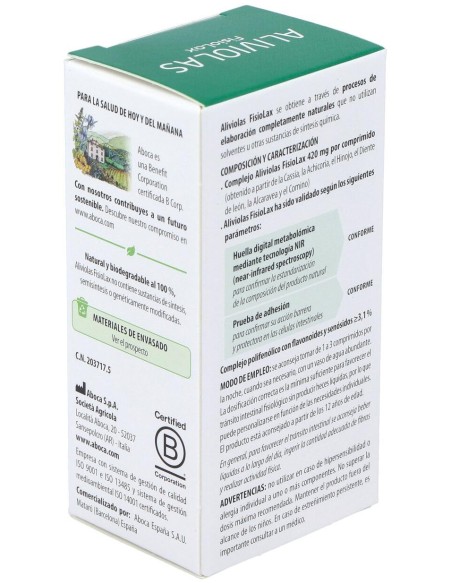 Aboca Aliviolas Fisiolax, 45 Comprimidos