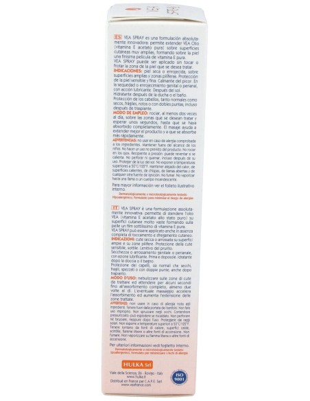 Vea Aceite Corporal Seco Spray, 100 Ml