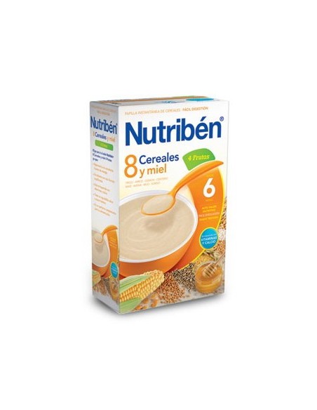 Nutriben Papilla 8 Cereales y Miel 4 Frutas 600G