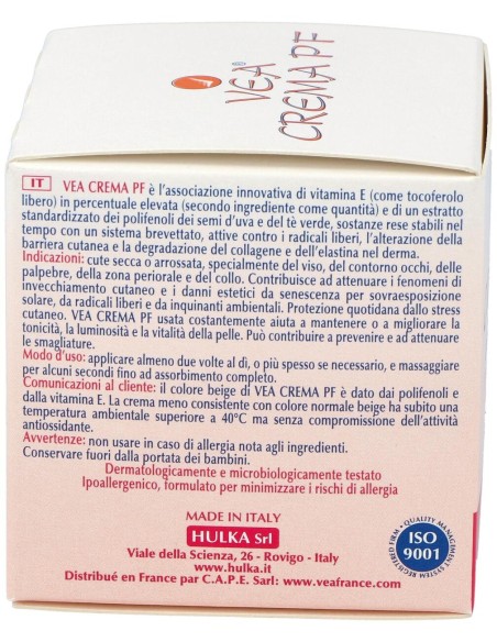 Vea Crema Pf Antioxidate Vitamina E + Polifenoles 50Ml