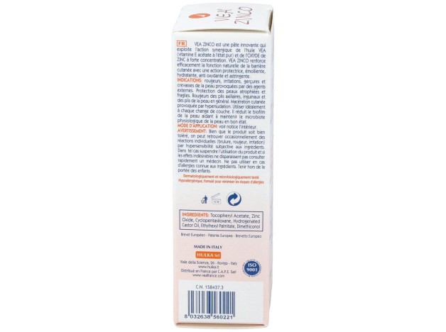 Vea Zinco Pasta Protectora Base 40Ml.