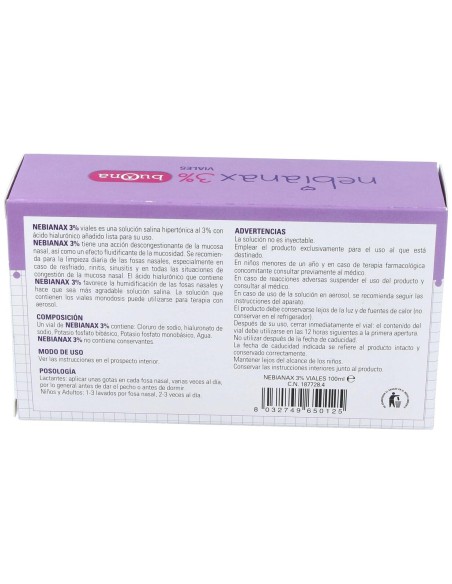 Nebianax 3% Limpieza Nasal 20Viales