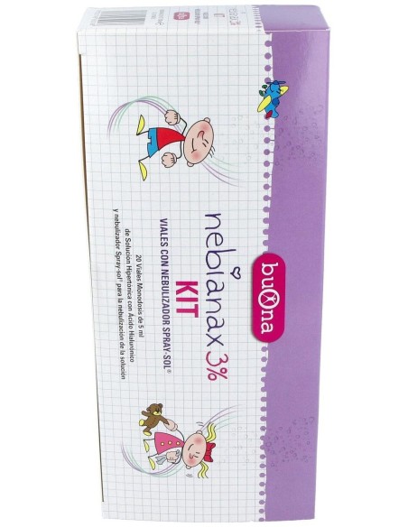 Kit Nebianax 3 % Limpieza Nasal 5 Ml, 20 Viales