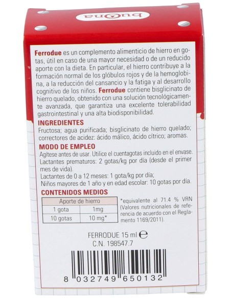 Buona Gotas Ferrodue 15Ml