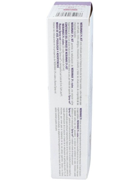 Kit Nebianax 3 % Limpieza Nasal 5 Ml, 20 Viales