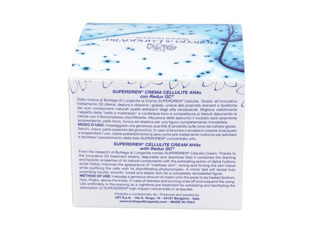 Super Dren Crema Anticelulitica Con Ahas 250Ml.
