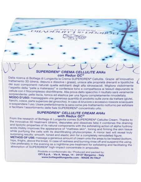 Super Dren Crema Anticelulitica Con Ahas 250Ml.