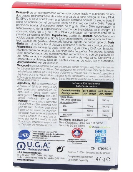 Meaquor 1000 30Perlas