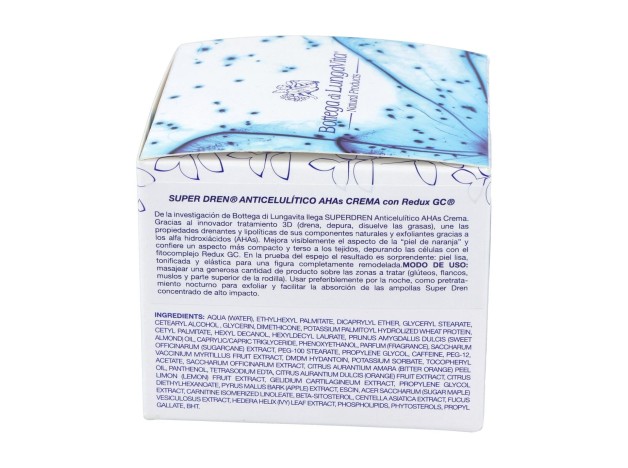 Super Dren Crema Anticelulitica Con Ahas 250Ml.