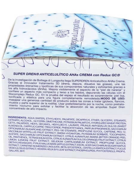 Super Dren Crema Anticelulitica Con Ahas 250Ml.