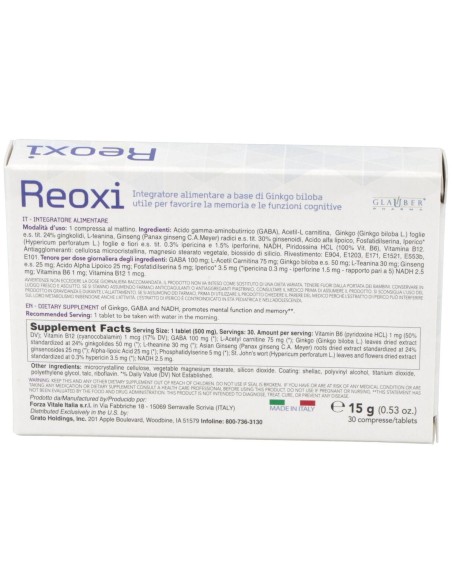 Reoxi Cognitivo 30Comp