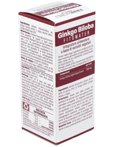 Ginkgo Biloba Ginkgo Biloba Extract Fitomater 50Ml