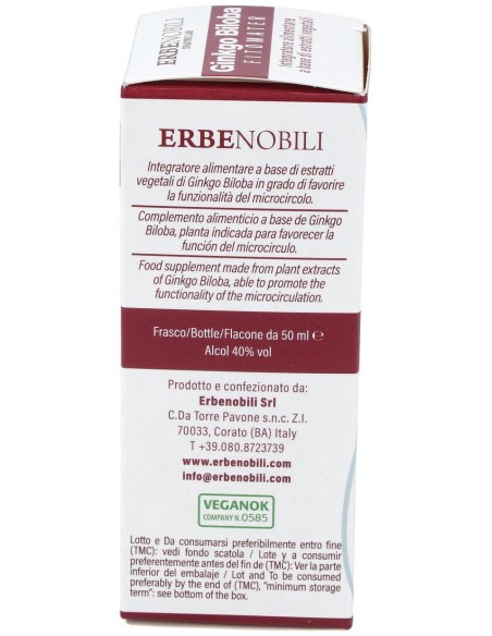 Ginkgo Biloba Ginkgo Biloba Extract Fitomater 50Ml