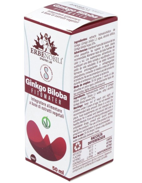 Ginkgo Biloba Ginkgo Biloba Extract Fitomater 50Ml