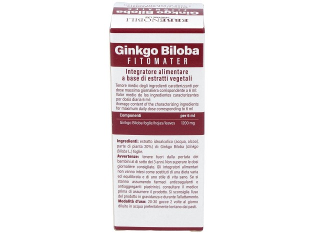 Ginkgo Biloba Ginkgo Biloba Extract Fitomater 50Ml