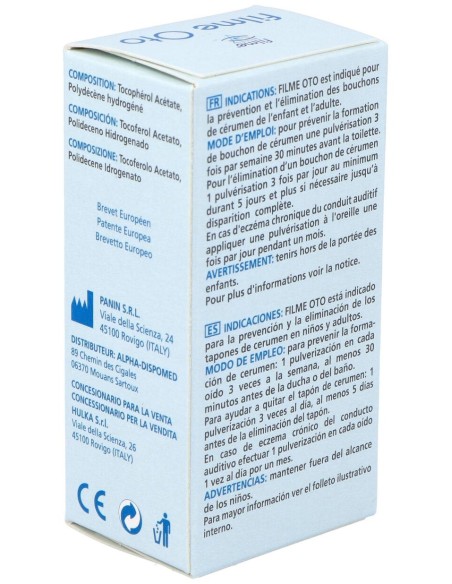 Filme Oto Spray Auricular Para Detersion 1 Spray 20Ml