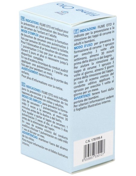 Filme Oto Spray Auricular Para Detersion 1 Spray 20Ml
