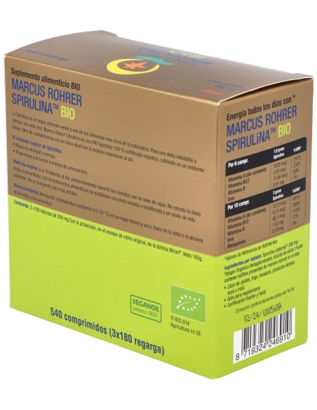 Spirulina Bio Recarga 540Comp. Marcus Rohrer