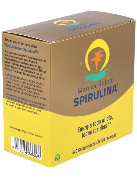 Marcus Rohrer Viosol Espirulina Recarga, 540 Comprimidos