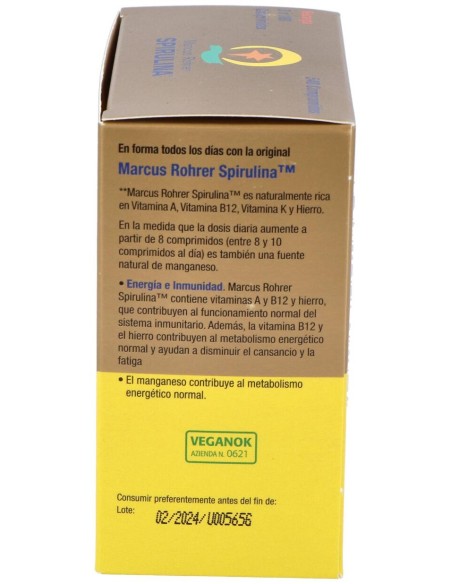 Marcus Rohrer Viosol Espirulina Recarga, 540 Comprimidos