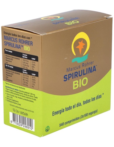 Spirulina Bio Recarga 540Comp. Marcus Rohrer