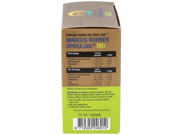 Spirulina Bio Recarga 540Comp. Marcus Rohrer