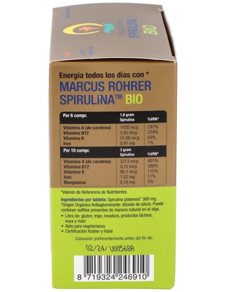 Spirulina Bio Recarga 540Comp. Marcus Rohrer
