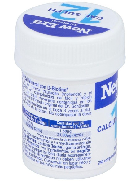 Sal Schussler Nº12 Calcium Sulfuricum 240Comp.