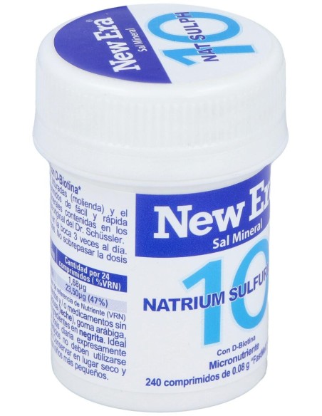 New Era Schüssler Nr.10 Natrium Sulfuricum 240Comp